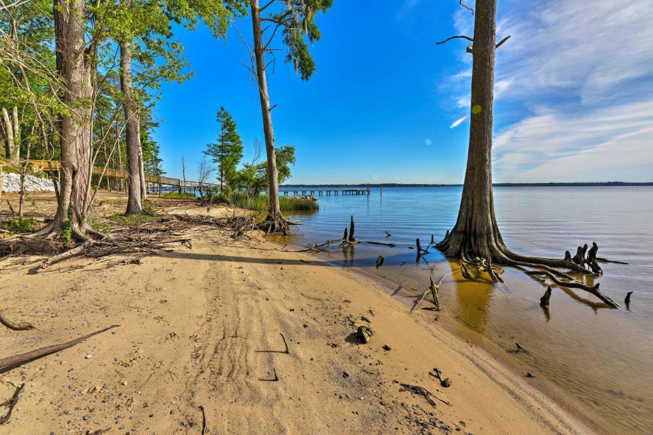 Bayfront Blounts Creek Home Private Beach And Dock! Whichard Beach Zewnętrze zdjęcie