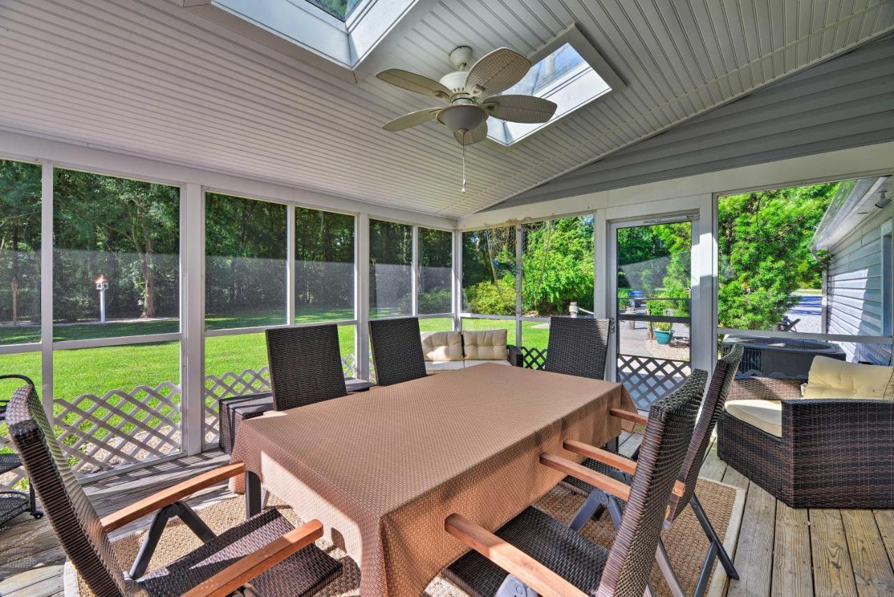 Bayfront Blounts Creek Home Private Beach And Dock! Whichard Beach Zewnętrze zdjęcie