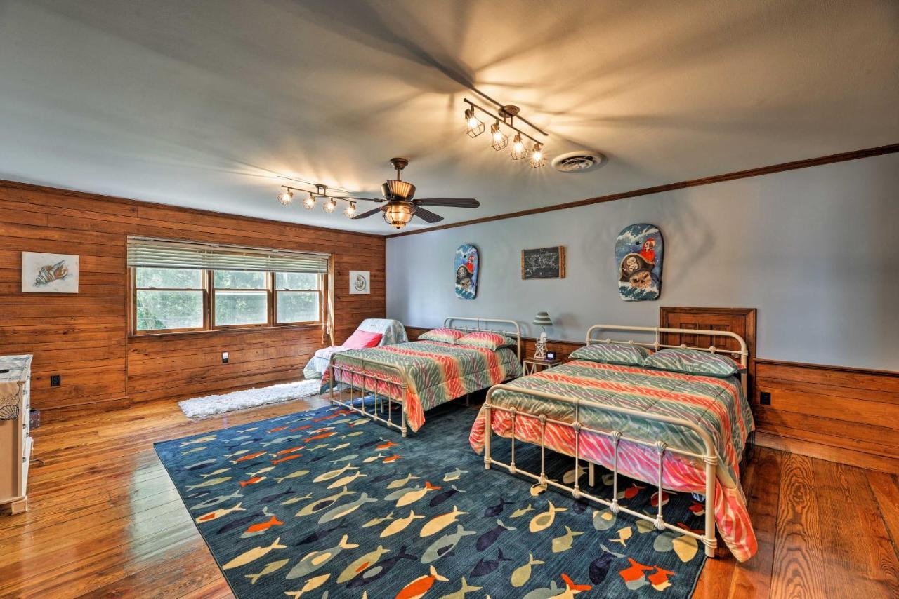 Bayfront Blounts Creek Home Private Beach And Dock! Whichard Beach Zewnętrze zdjęcie