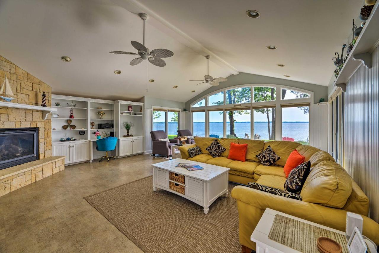 Bayfront Blounts Creek Home Private Beach And Dock! Whichard Beach Zewnętrze zdjęcie