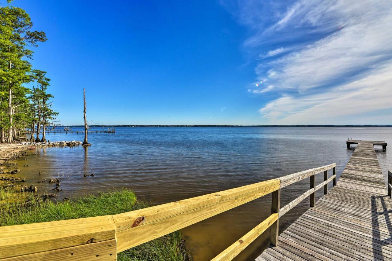 Bayfront Blounts Creek Home Private Beach And Dock! Whichard Beach Zewnętrze zdjęcie